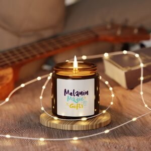 Melanin Magic Scented Soy Candle — Amber Jar (Multi-Size)
